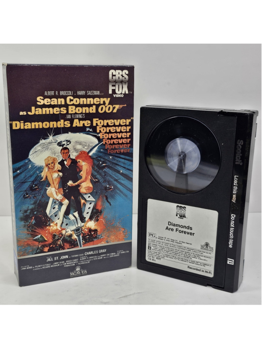 James Bond Diamonds Are Forever Betamax CBS FOX Sean Connery 1971 MGM BETA